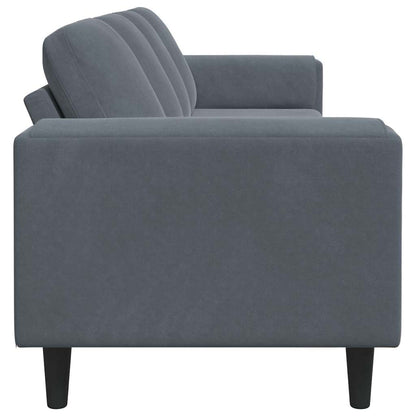 vidaXL Wohnzimmer Couch Dunkelgrau 250 x 77 x 76 cm