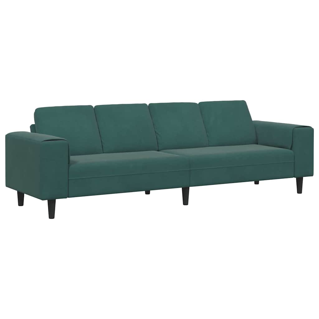 Wohnzimmer Couch Dunkelgrün 250 x 77 x 76 cm