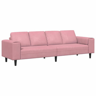 vidaXL Wohnzimmer Couch Rosa 250 x 77 x 76 cm