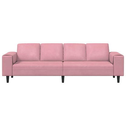 vidaXL Wohnzimmer Couch Rosa 250 x 77 x 76 cm