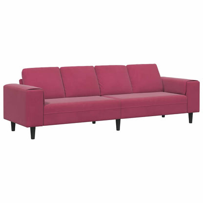 Wohnzimmer Couch Weinrot 250 x 77 x 76 cm