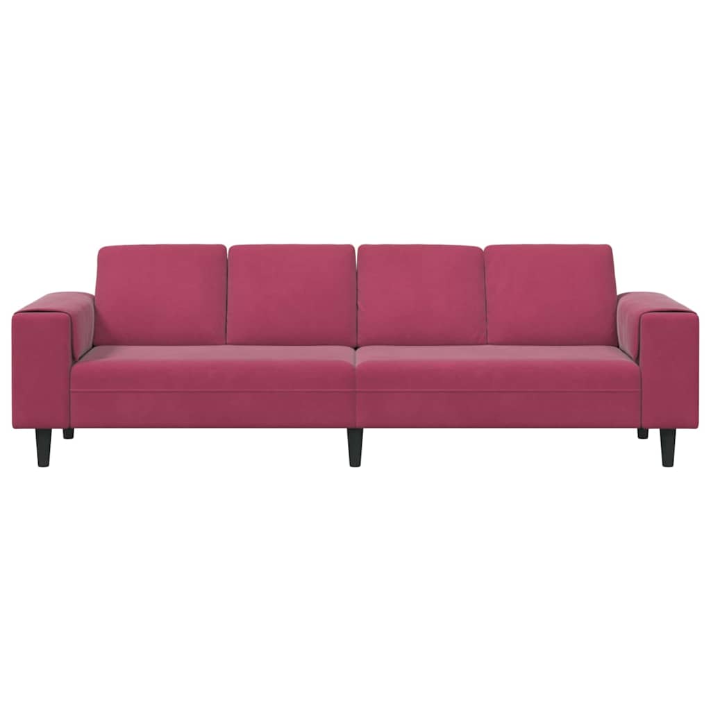 Wohnzimmer Couch Weinrot 250 x 77 x 76 cm