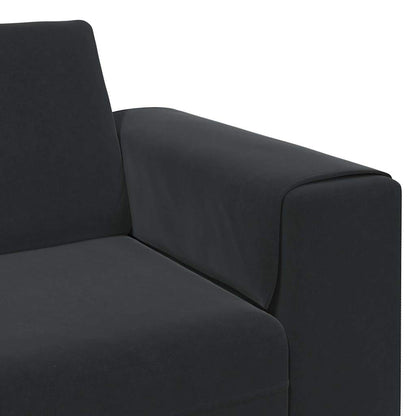 Wohnzimmer Couch Schwarz 250 x 77 x 76 cm