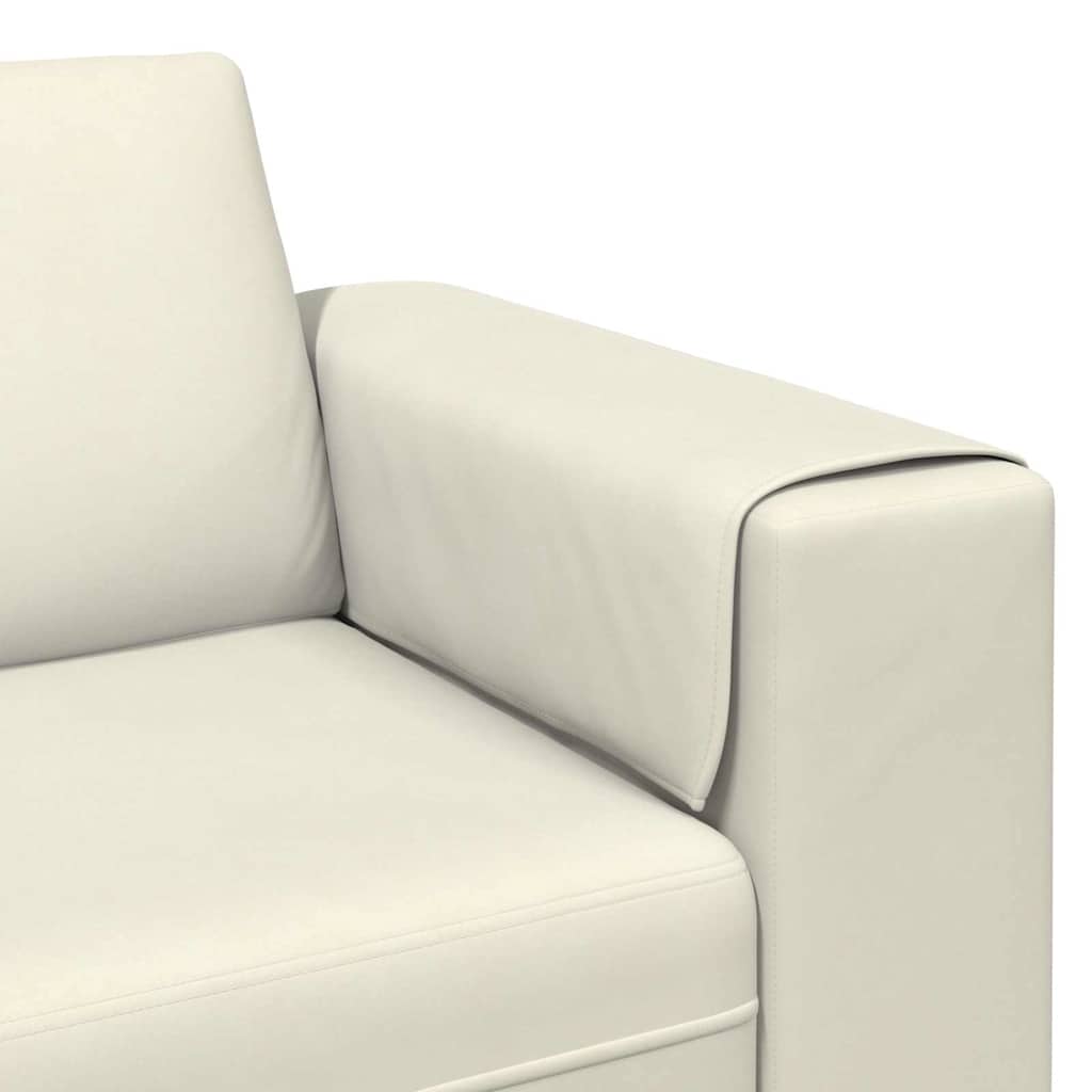 vidaXL Wohnzimmer Couch Creme 250 x 77 x 76 cm