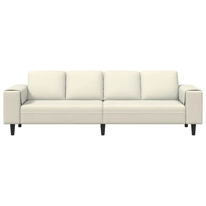 vidaXL Wohnzimmer Couch Creme 250 x 77 x 76 cm