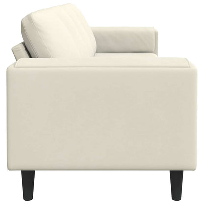 vidaXL Wohnzimmer Couch Creme 250 x 77 x 76 cm