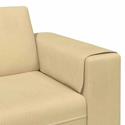 vidaXL Sofa mit Kissen Grau-Grün 250 x 77 x 76 cm Cordstoff