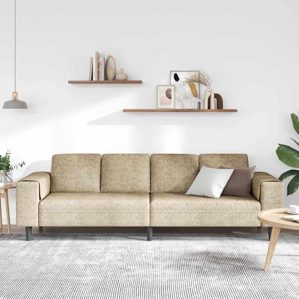 vidaXL Wohnzimmer Couch Hellgrau 250 x 77 x 76 cm