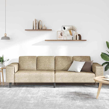 vidaXL Wohnzimmer Couch Hellgrau 250 x 77 x 76 cm