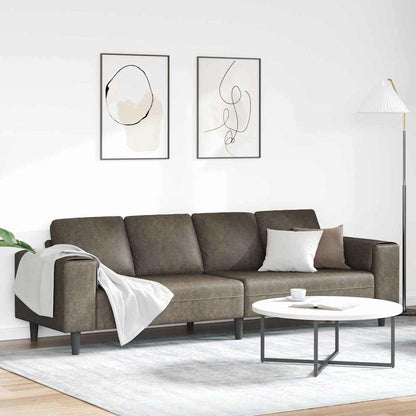 vidaXL Wohnzimmer Couch Dunkelgrau 250 x 77 x 76 cm