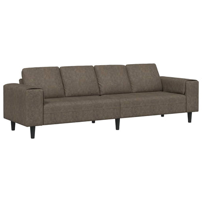 vidaXL Wohnzimmer Couch Dunkelgrau 250 x 77 x 76 cm