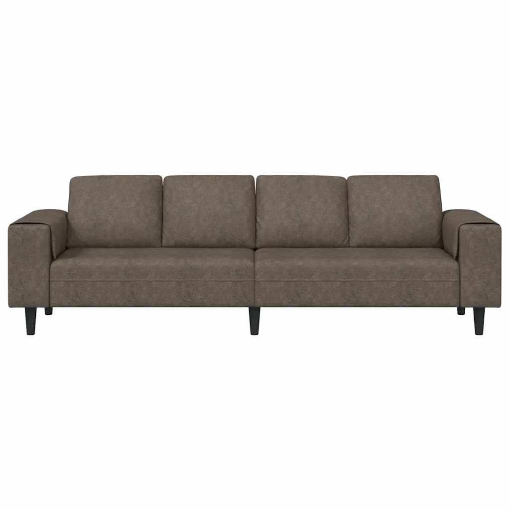 vidaXL Wohnzimmer Couch Dunkelgrau 250 x 77 x 76 cm