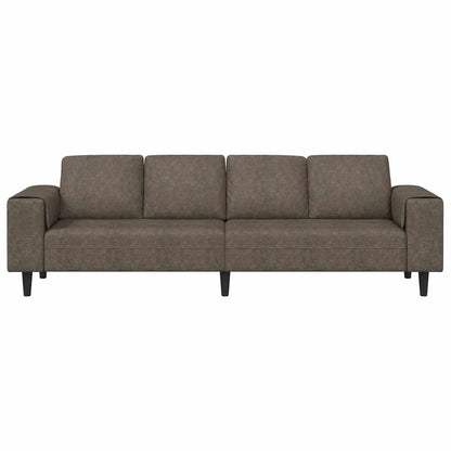 vidaXL Wohnzimmer Couch Dunkelgrau 250 x 77 x 76 cm