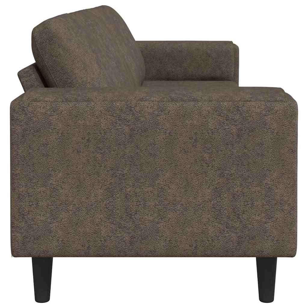 vidaXL Wohnzimmer Couch Dunkelgrau 250 x 77 x 76 cm