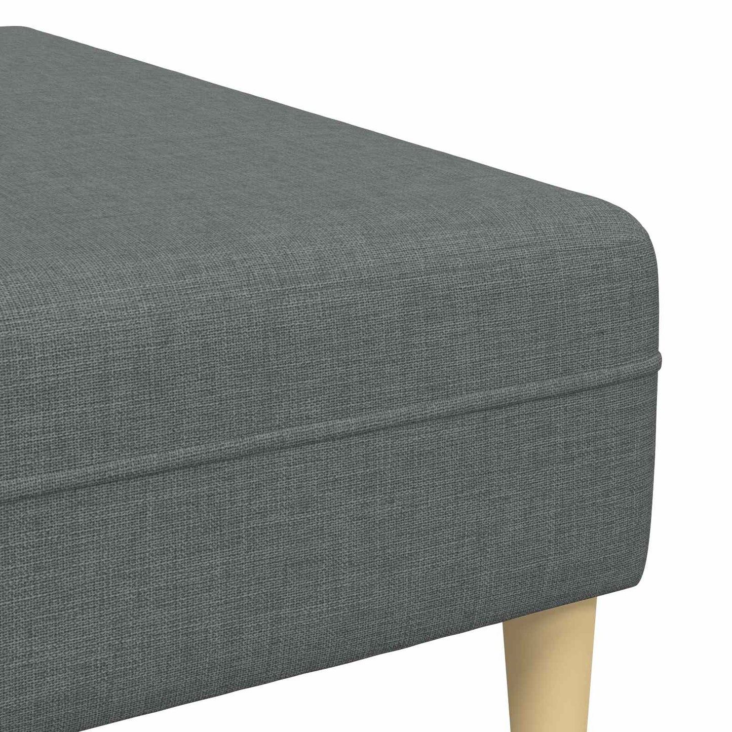 vidaXL Wohnzimmer Couch 3 pcs Dunkelgrau Polyester