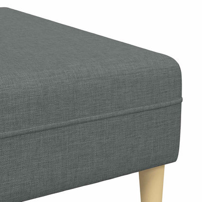 vidaXL Wohnzimmer Couch 3 pcs Dunkelgrau Polyester