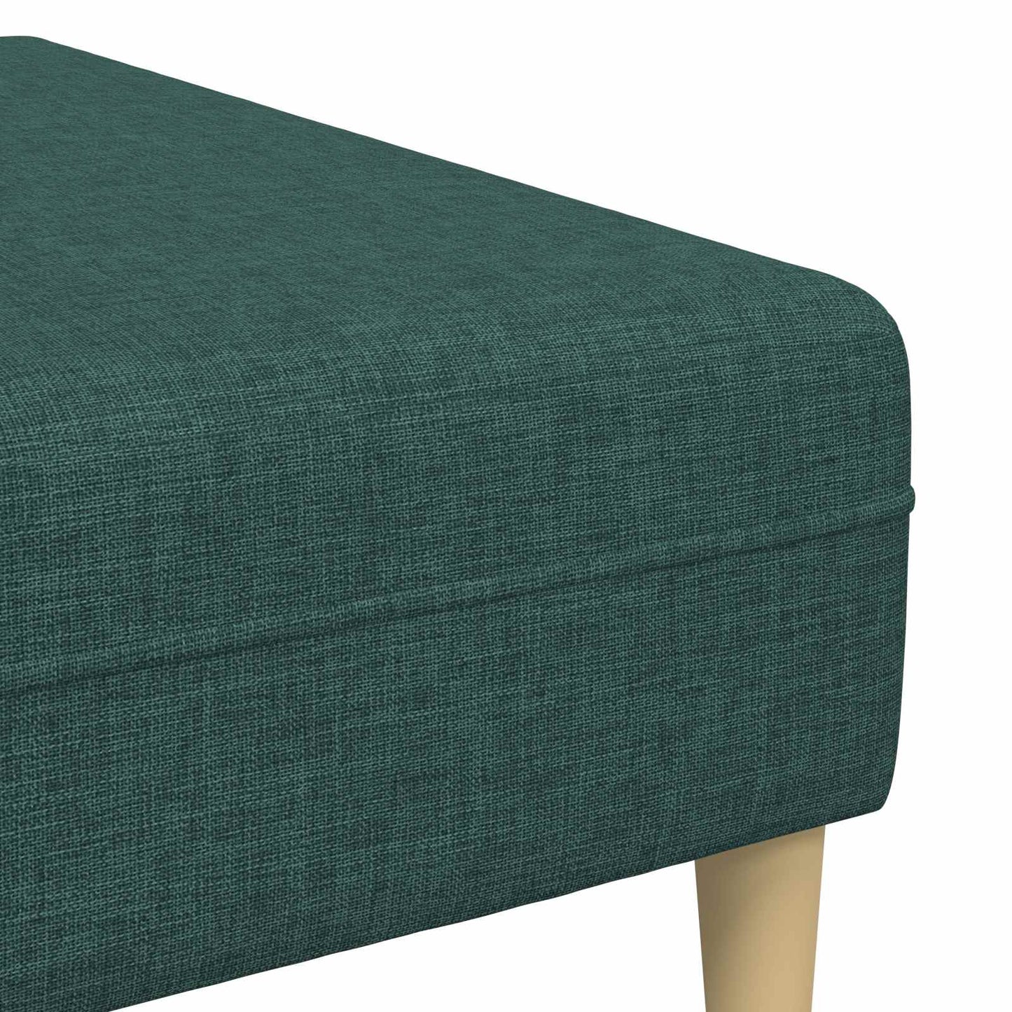 vidaXL Wohnzimmer Couch 3 pcs Dunkelgrün Polyester