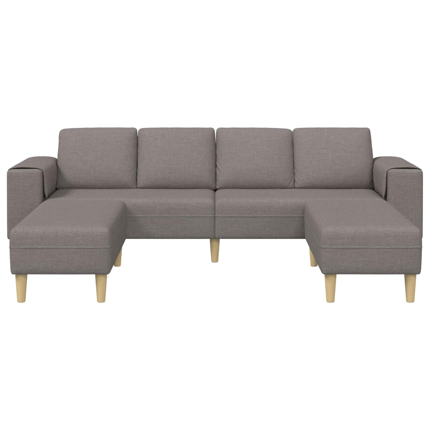 vidaXL Sofa Set Taupe Stoff