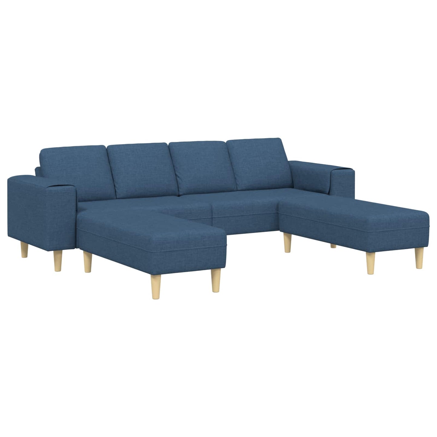 vidaXL Sofa Set Blau Stoff