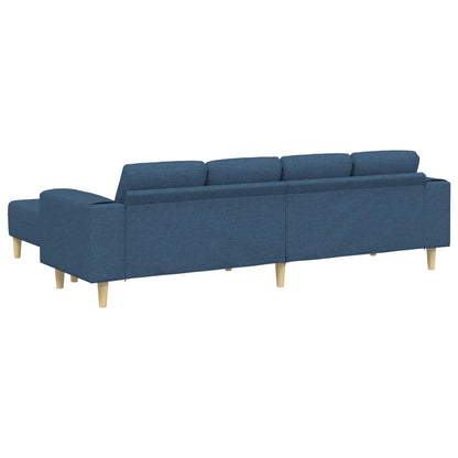 vidaXL Sofa Set Blau Stoff