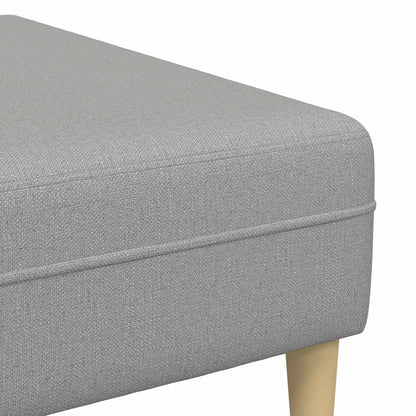 vidaXL Wohnzimmer Couch 3 pcs Wolkengrau Polyester