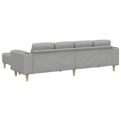 vidaXL Wohnzimmer Couch 3 pcs Wolkengrau Polyester