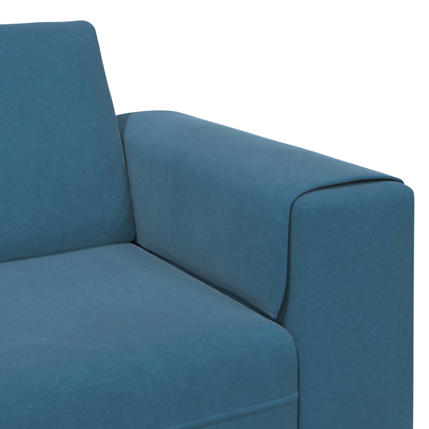 vidaXL Wohnzimmer Couch 3 pcs Blau