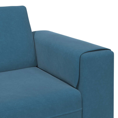 vidaXL Wohnzimmer Couch 3 pcs Blau