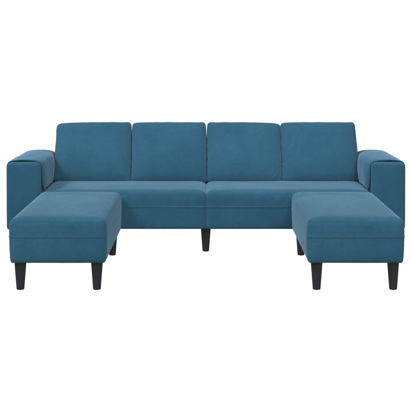 vidaXL Wohnzimmer Couch 3 pcs Blau