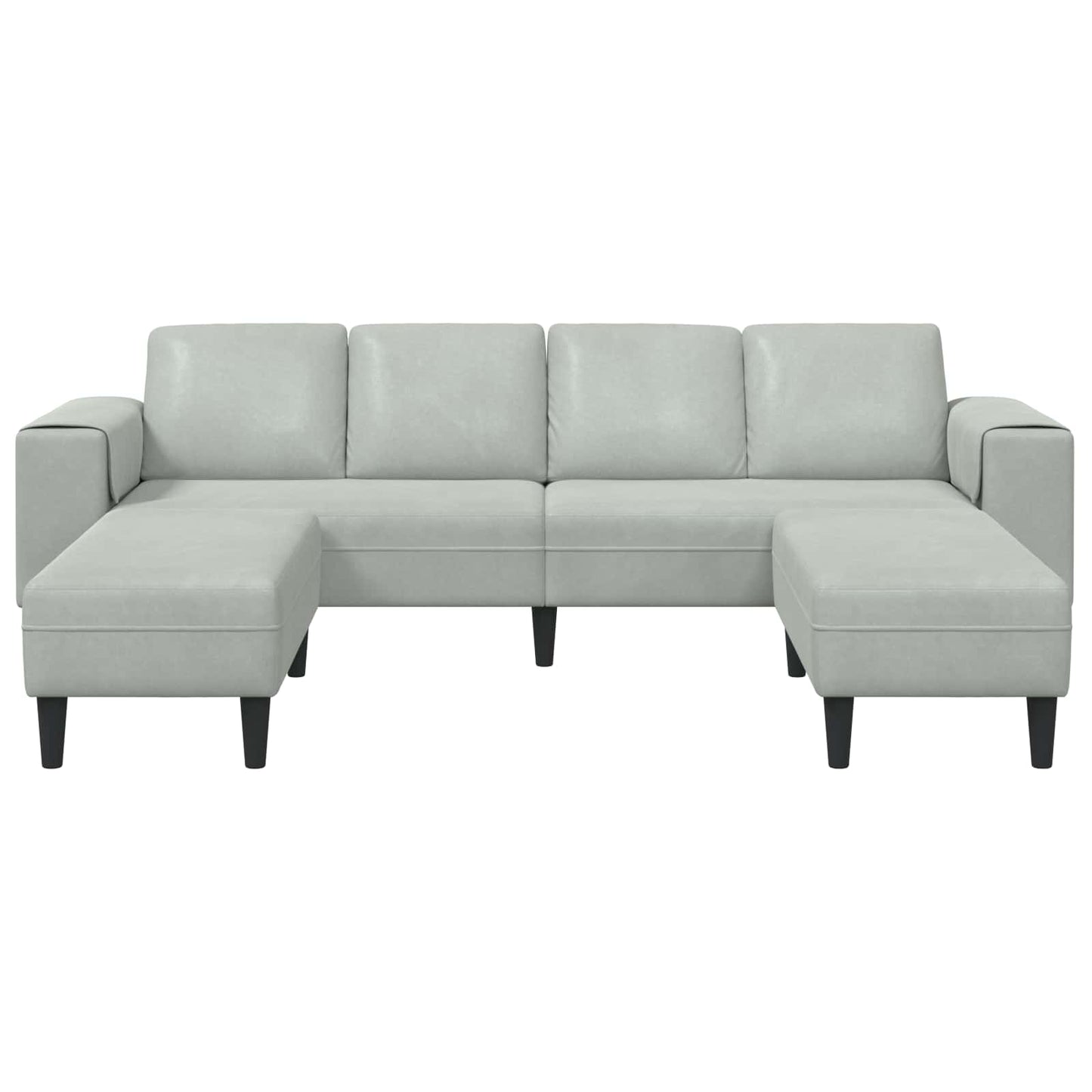 vidaXL Wohnzimmer Couch 3 pcs Hellgrau