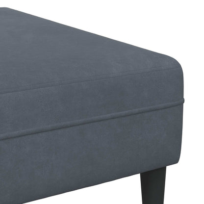 vidaXL Wohnzimmer Couch 3 pcs Dunkelgrau