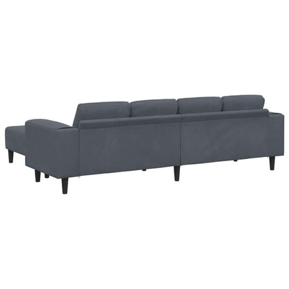 vidaXL Wohnzimmer Couch 3 pcs Dunkelgrau