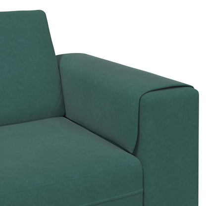 vidaXL Wohnzimmer Couch 3 pcs Dunkelgrün