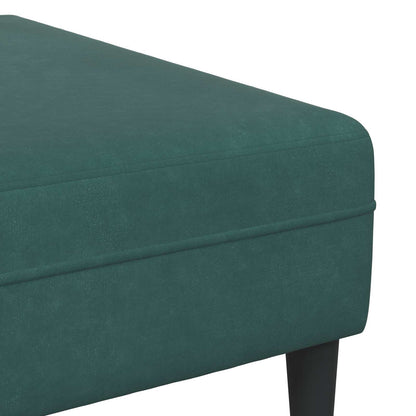 vidaXL Wohnzimmer Couch 3 pcs Dunkelgrün