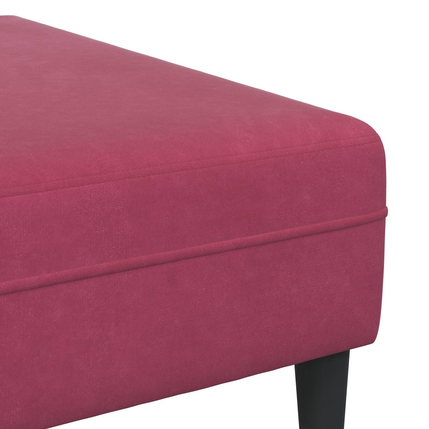 vidaXL Wohnzimmer Couch 3 pcs Weinrot
