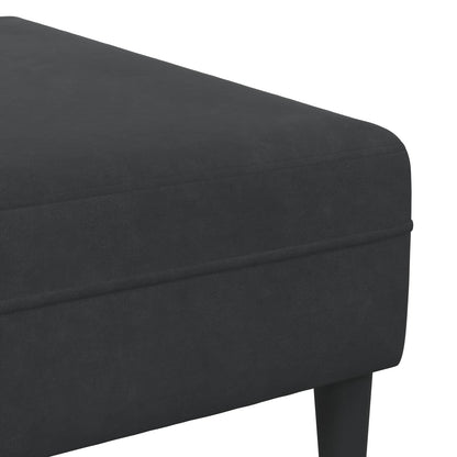 vidaXL Wohnzimmer Couch 3 pcs Schwarz