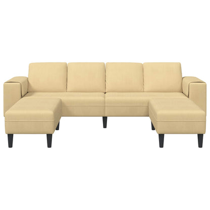 Sofa mit Kissen Grau-Grün 250 x 188 x 76 cm Cordstoff