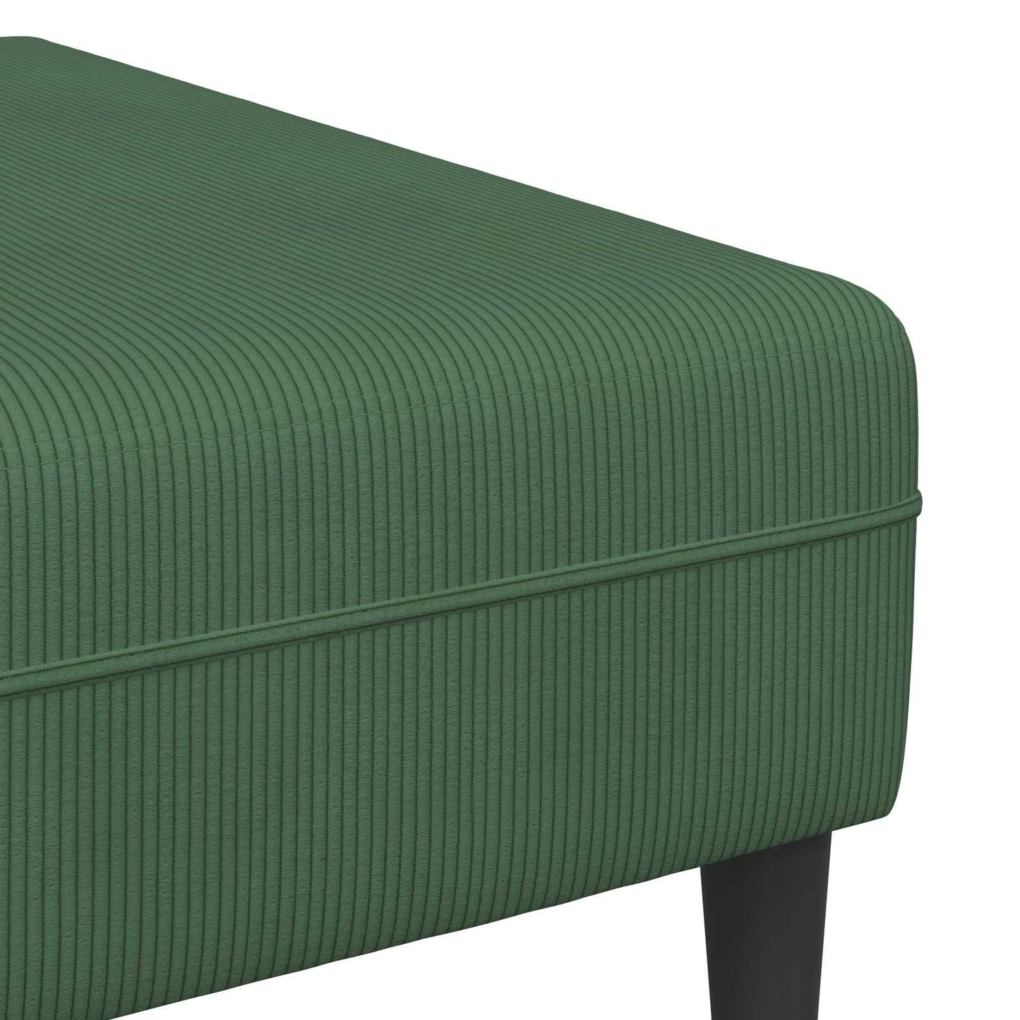 vidaXL Sofa mit Kissen Dunkelgrün 250 x 188 x 76 cm Cordstoff