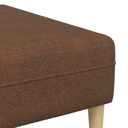 vidaXL Sofa Set Braun Faux Wildleder