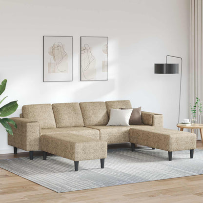vidaXL Wohnzimmer Couch 3 pcs Hellgrau