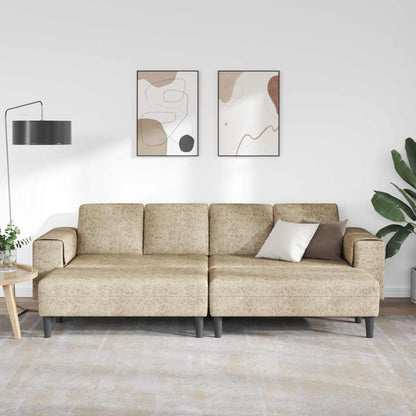 vidaXL Wohnzimmer Couch 3 pcs Hellgrau