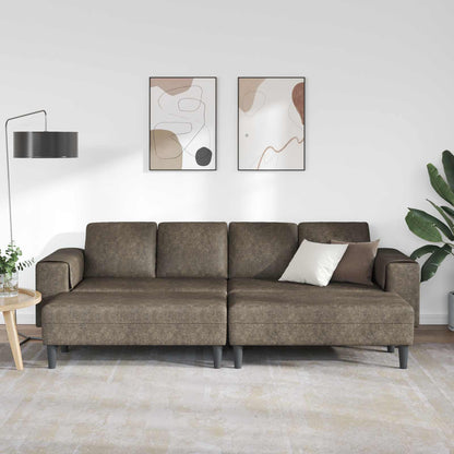 vidaXL Wohnzimmer Couch 3 pcs Dunkelgrau