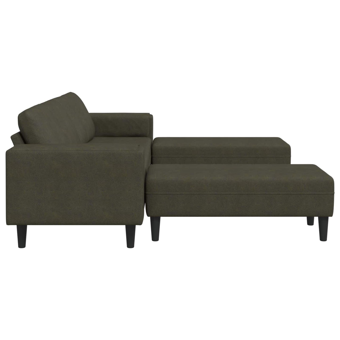 Wohnzimmer Couch 3 pcs Olivegrün