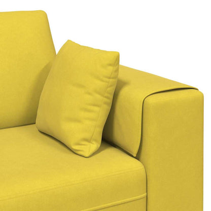 vidaXL Sofa mit Kissen Gelb 250 x 77 x 76 cm Samt