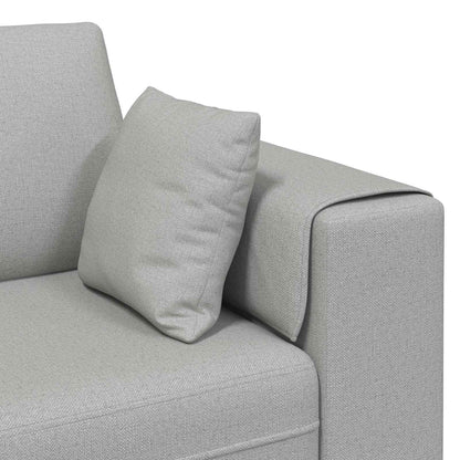 vidaXL Sofa mit Kissen 3 pcs Wolkengrau Stoff
