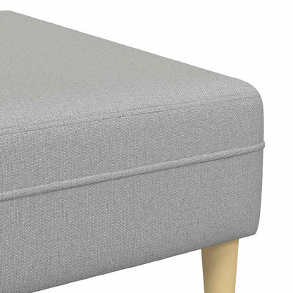 vidaXL Sofa mit Kissen 3 pcs Wolkengrau Stoff