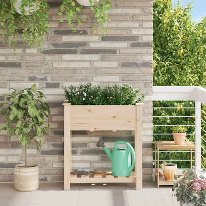 vidaXL Garten-Pflanzgefäß mit Regal Beige 71 x 37 x 76,5 cm