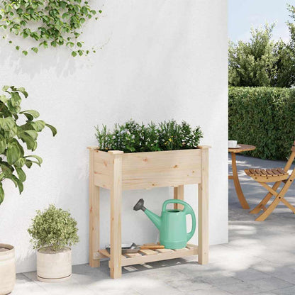 vidaXL Garten-Pflanzgefäß mit Regal Beige 71 x 37 x 76,5 cm