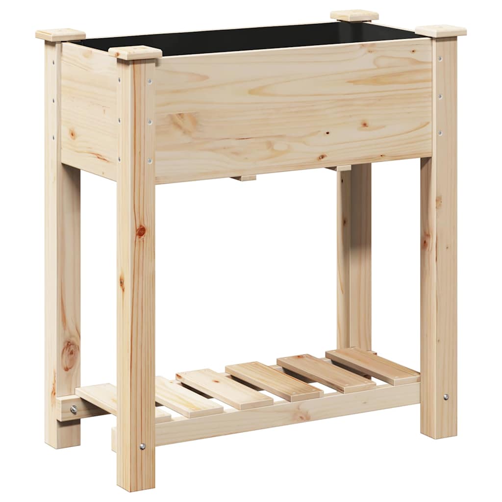 vidaXL Garten-Pflanzgefäß mit Regal Beige 71 x 37 x 76,5 cm