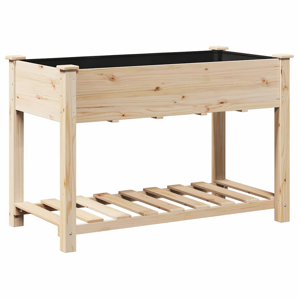vidaXL Garten-Pflanzgefäß mit Regal Beige 115 x 59 x 76,5 cm